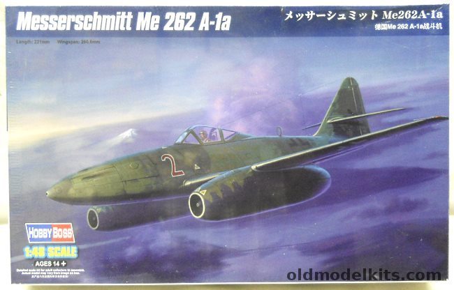 Hobby Boss 1/48 Messerschmitt Me-262 A-1a Schwalbe, 80369 plastic model kit